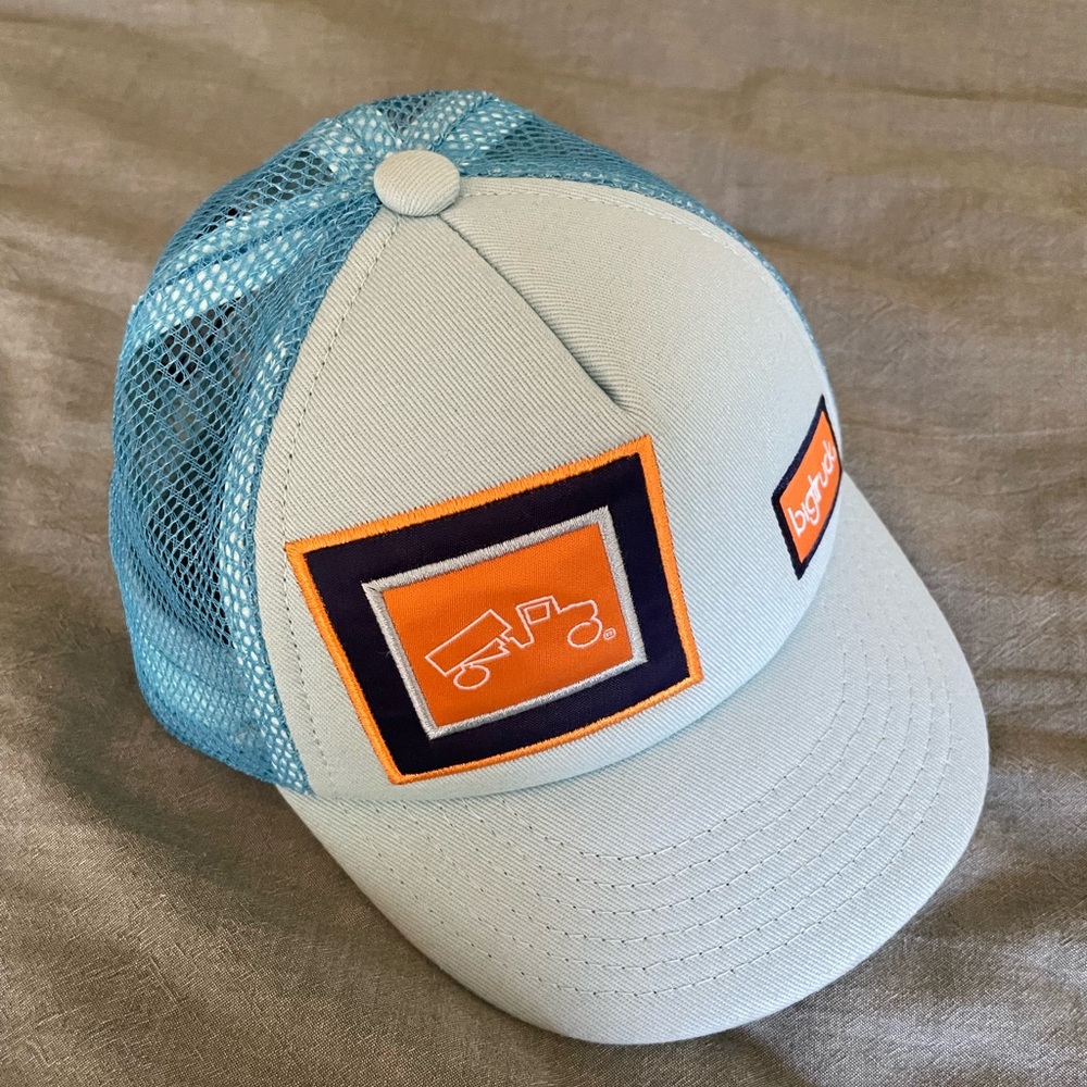 BigTruck original toddler trucker hat blue with blue mesh